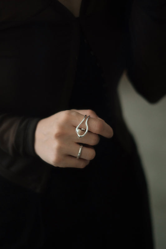 Nothing And Others S925 Pearl Ring