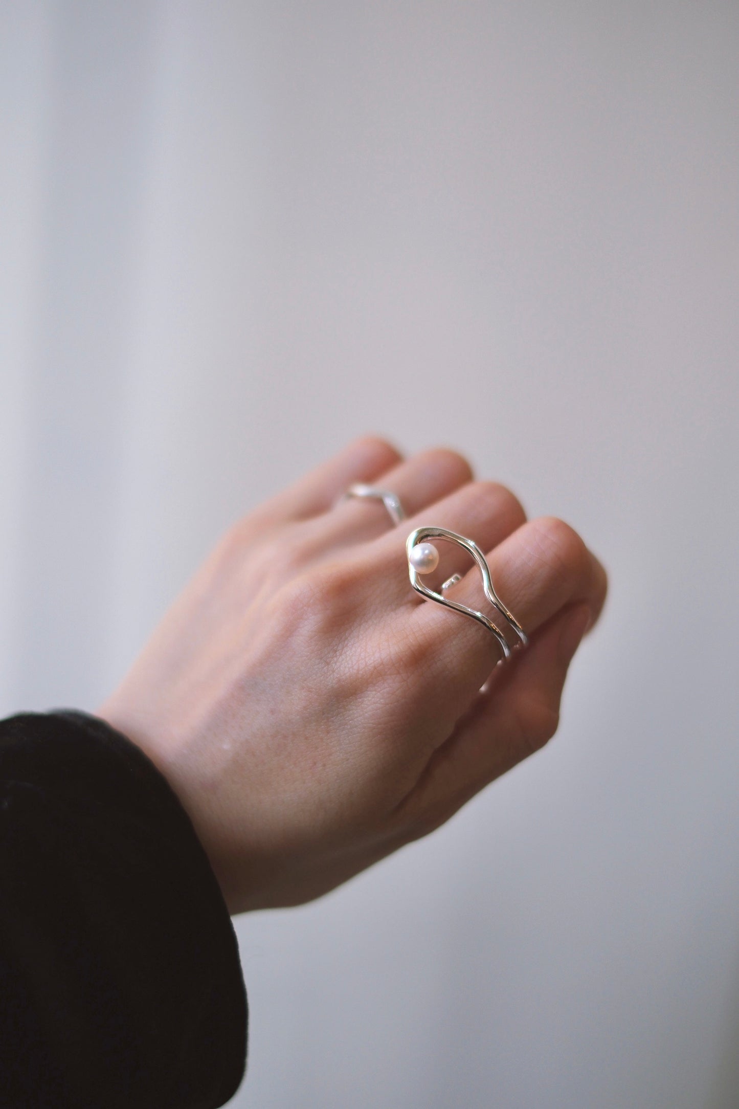 Nothing And Others S925 Pearl Ring
