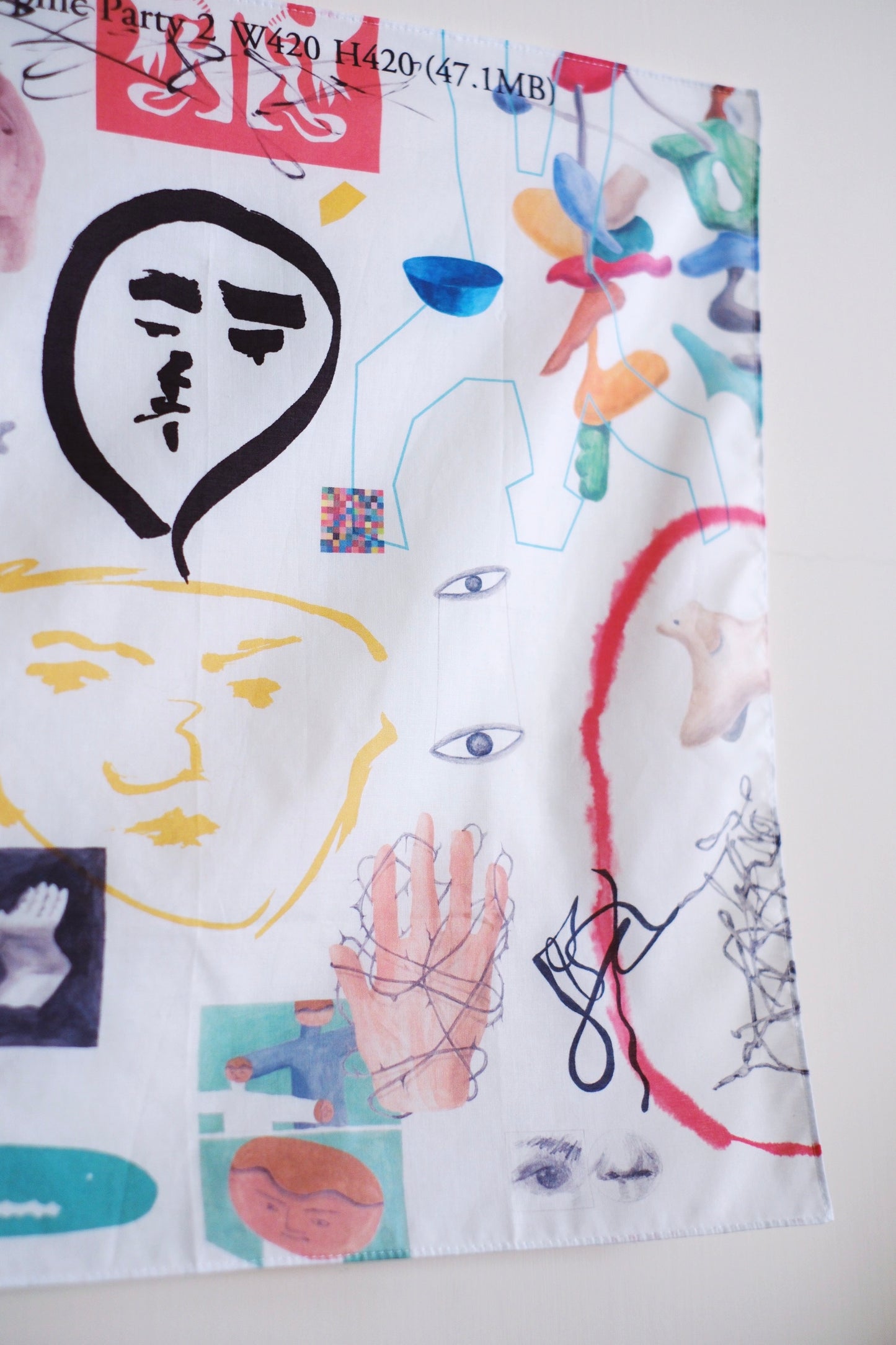 graphic party 2 Handkerchief