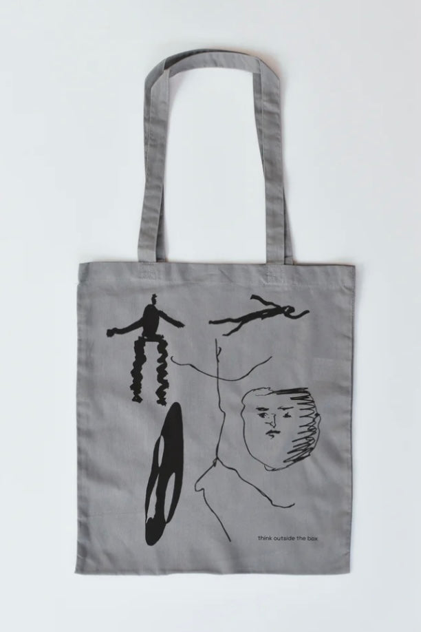 Thing outside the box tote bag