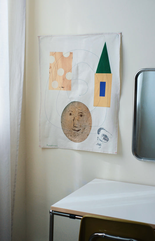 Life with Stones fabric poster