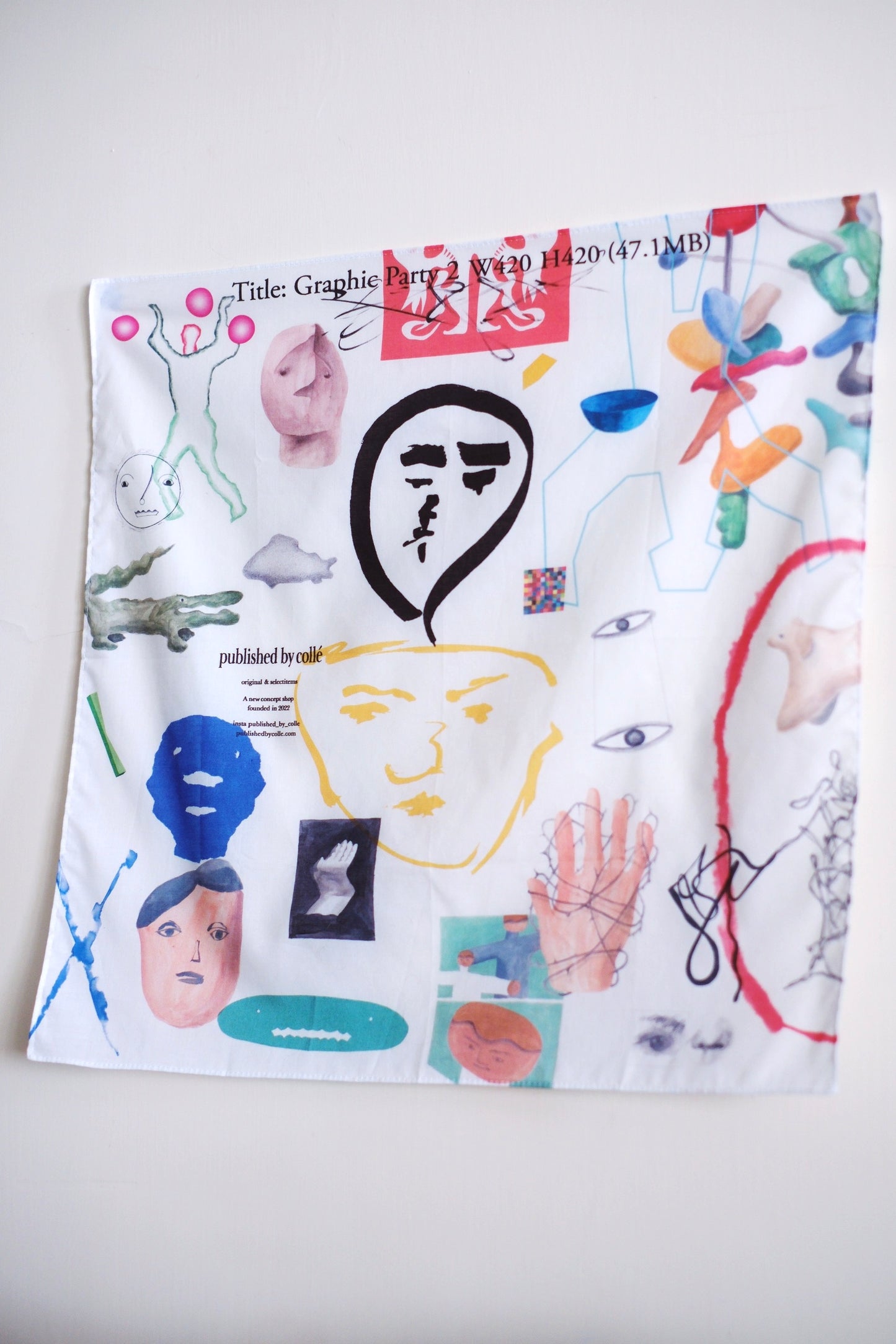 graphic party 2 Handkerchief