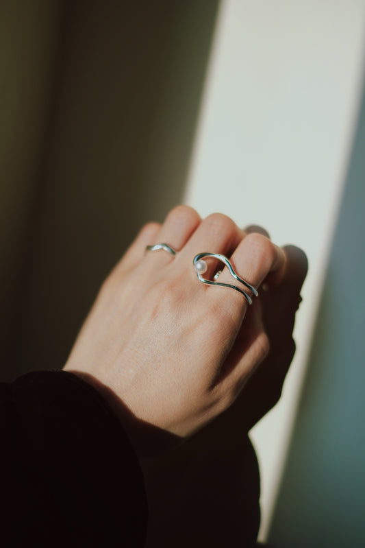 Nothing And Others S925 Pearl Ring